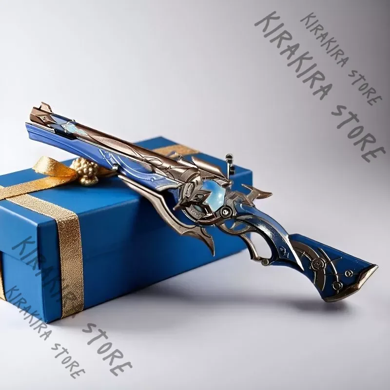 

Honkai: Star Rail Anaxa Fire Lance Shotgun Metal Pattern Decoration Collection Cosplay Props Figurine Alloy Ornaments Model