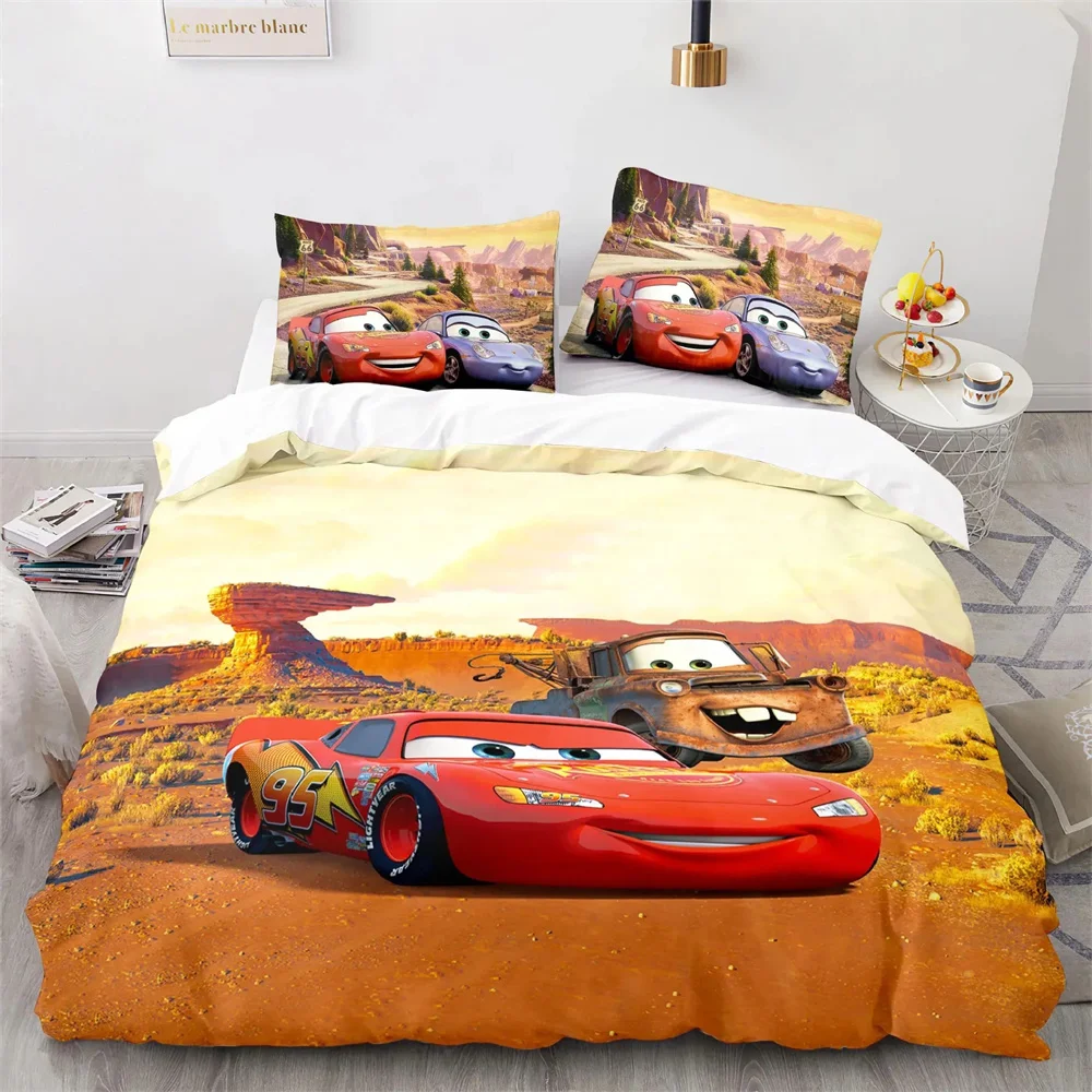 

Disney Lightning McQueen Bedding Sets Cartoon Cars Duvet Cover Boy Bedclothes Bed Linen Gift Kids Cars Theme Quilt Cover
