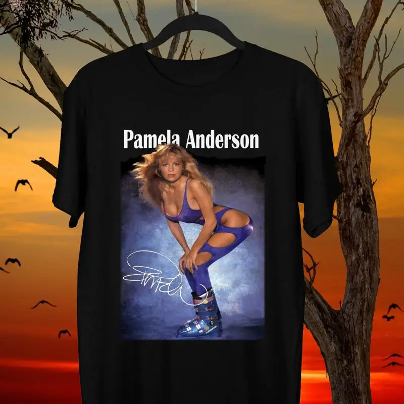 

NEW Signature Pamela Anderson Classic Black All Size T Shirt