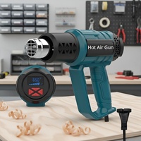 2000W LCD Hot Air Gun - Digital Heat Tool for Paint Removal & Auto Repair