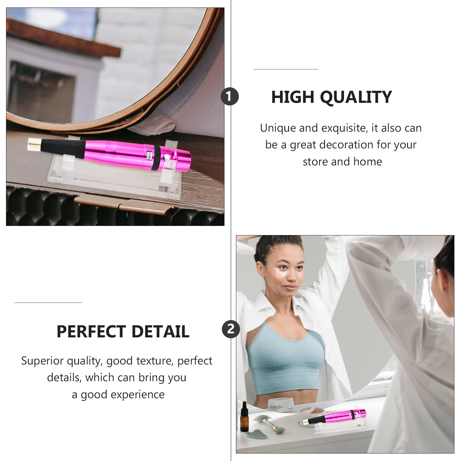 

1Pcs Transparent Acrylic Display Stand Plum Blossom Design Tattoo Machine Holder Eyebrow Pen Storage Rack Eyebrow Machine Stand