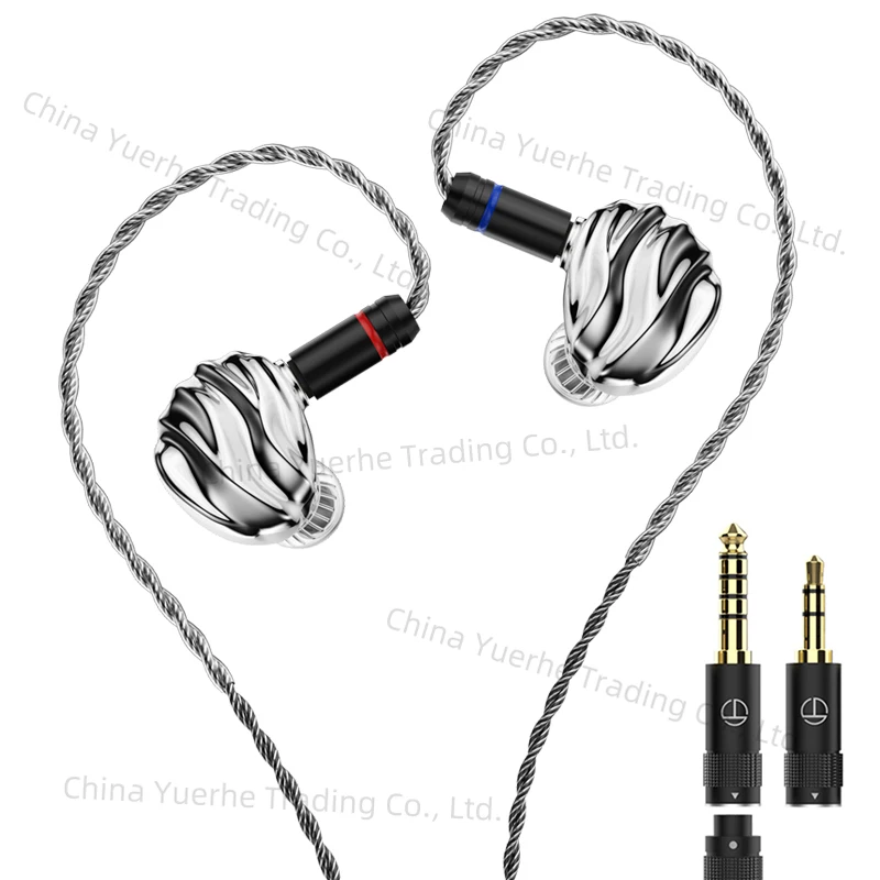 

TRN SHELL Four-Unit Dynamic Driver Planar Hybrid Headphones Triple Dynamic + Planar Acoustic Architecture Headphones