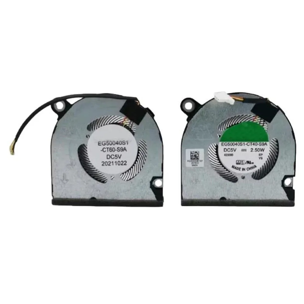 Laptop CPU GPU FAN For EG50040S1-CT60-S9A EG50040S1-CT40-S9A DC5V 2.50W For ACER Swift Edge 16 SFE16-43 SFG14-71 SF314-512 New