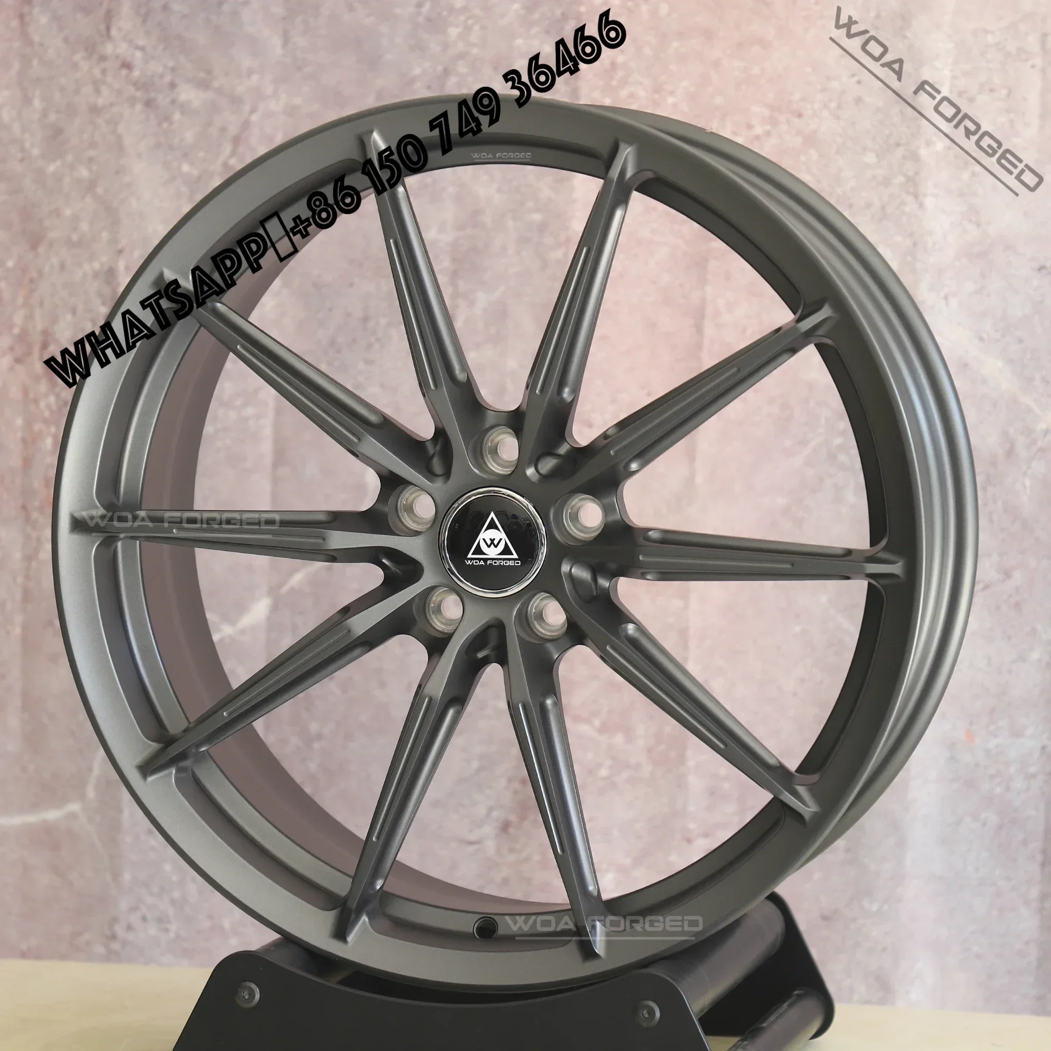 

6061-T6 CF.3-FF R Forged Wheels Multi-Spoke Matte Gun Gray Aluminum Alloy for Off-Road 20mm-40mm ET 100mm PCD 5x112 5x1