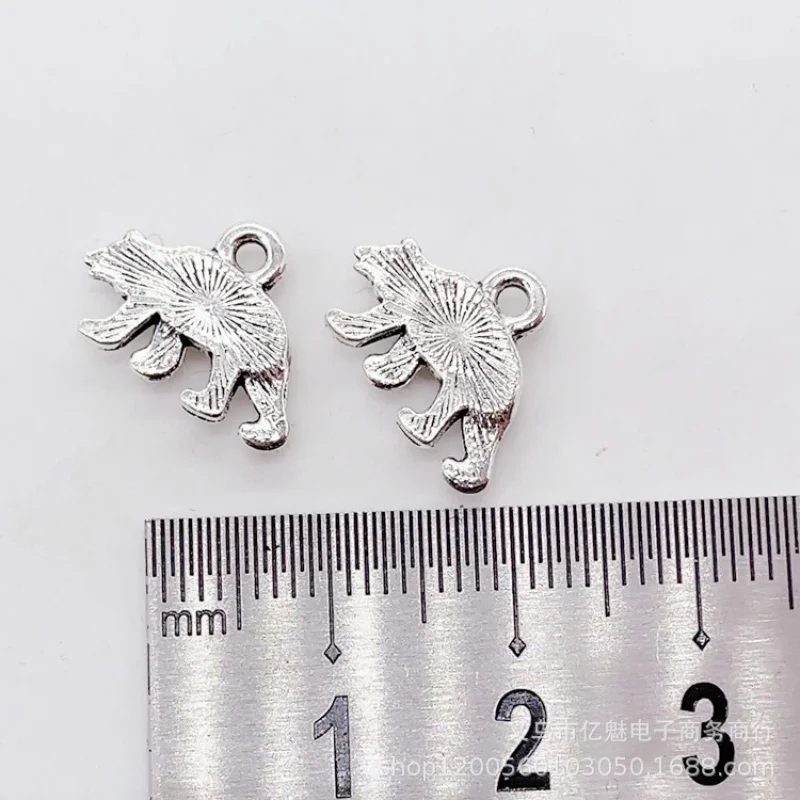 Factory Direct Sales 100Pieces DIY Accessories Set 15x11mm Bear Pendant Clothing and Bag Materials