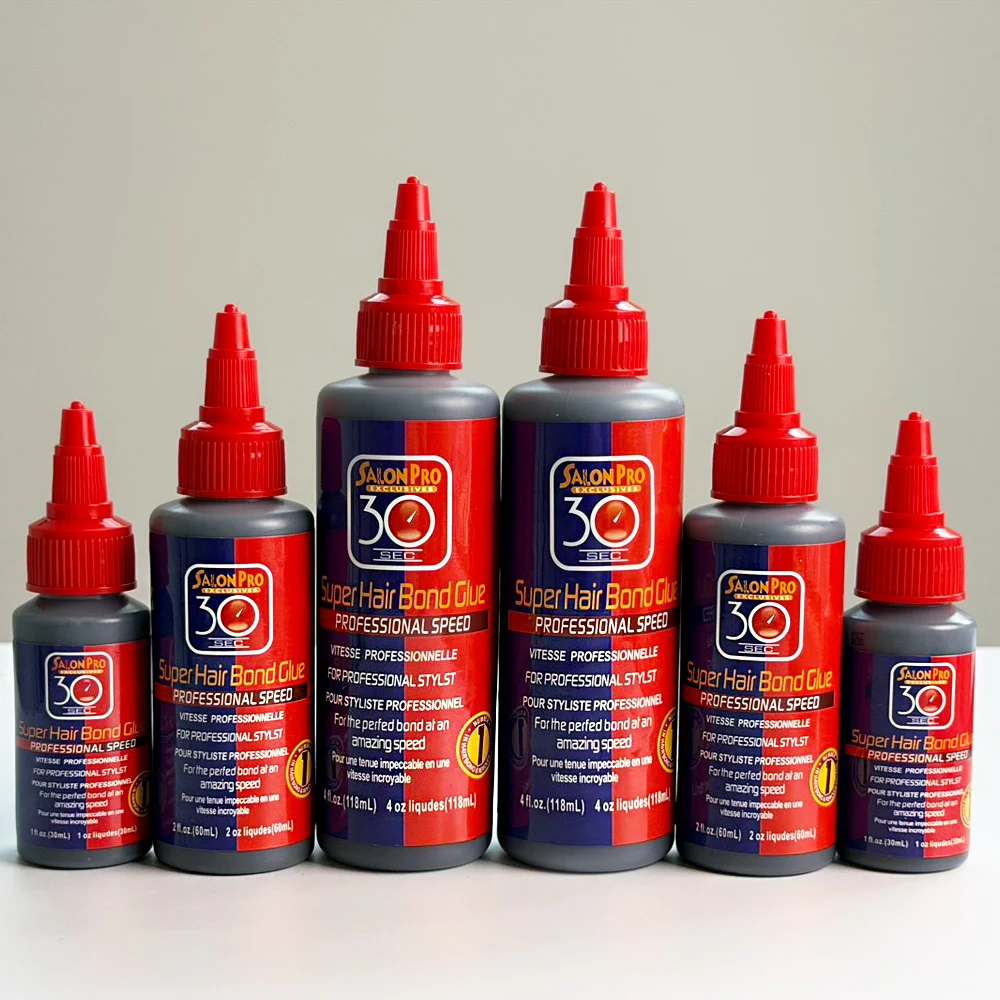 SalonPro SuperHair Bond Glue perfect bond at an amazing speed Strong SecureHold for Lace  Wigs Hair Extensions 1oz/2oz/4oz
