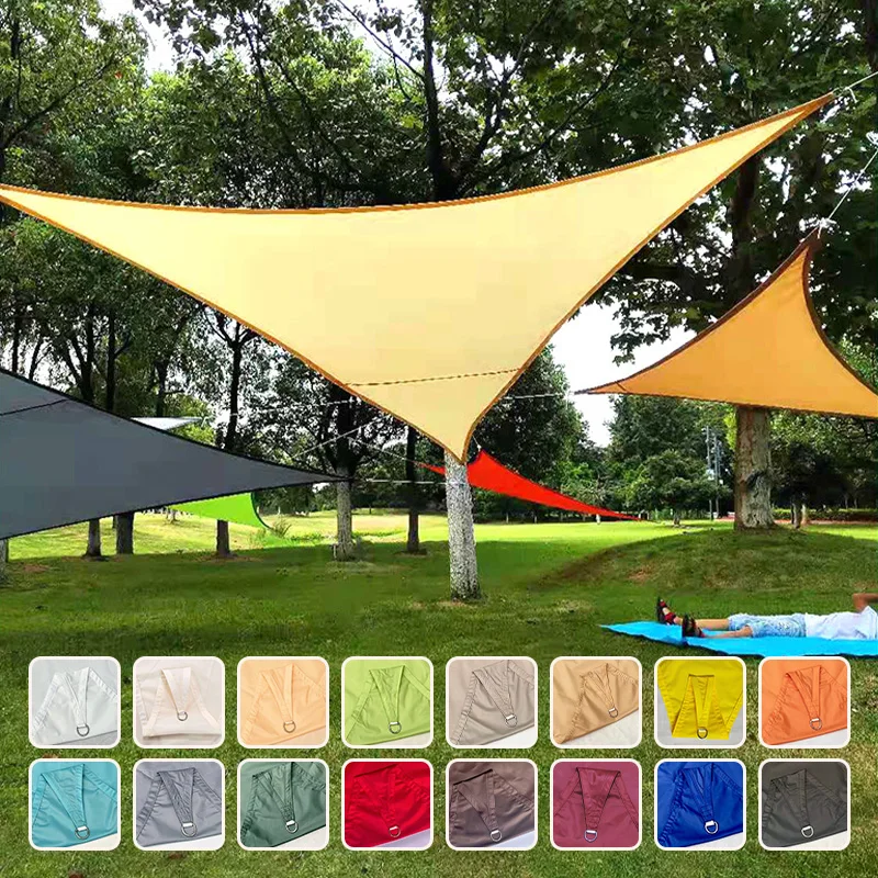 Oxford cloth Waterproof Sun Shade Sail UV Block Garden Canopy Right Triangle Patio Pool Protection Shade Cloth Outdoor Awnings
