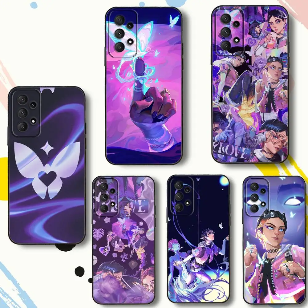 

Popular C-CloveS Valorant Phone Case For Samsung Galaxy A 80,72,73,91,53,22,51,52,5G,Plus,J,Note Soft Black Cover