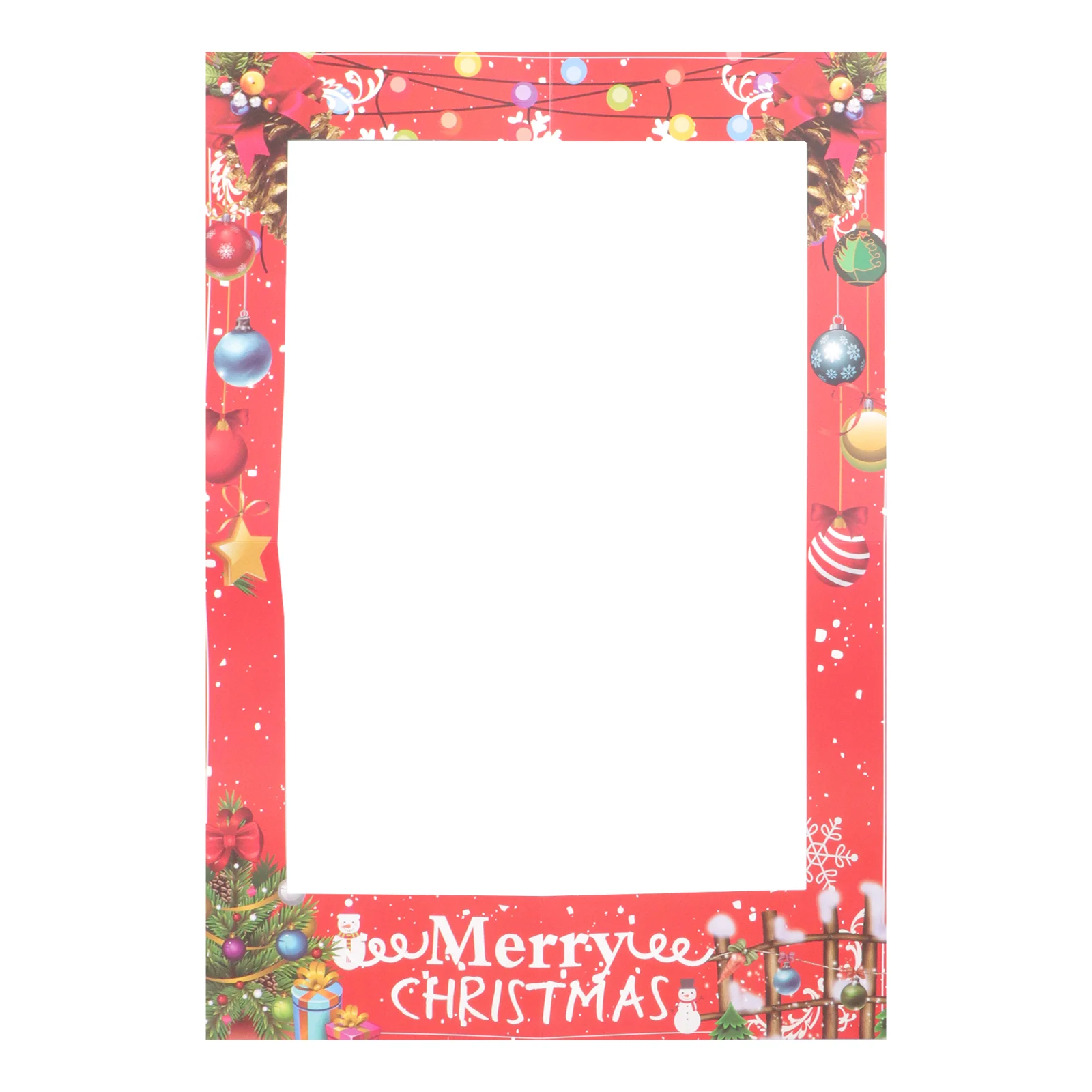 New Years Picture Frame Xmas Decoration Christmas Paper Frames Photo Party Props for