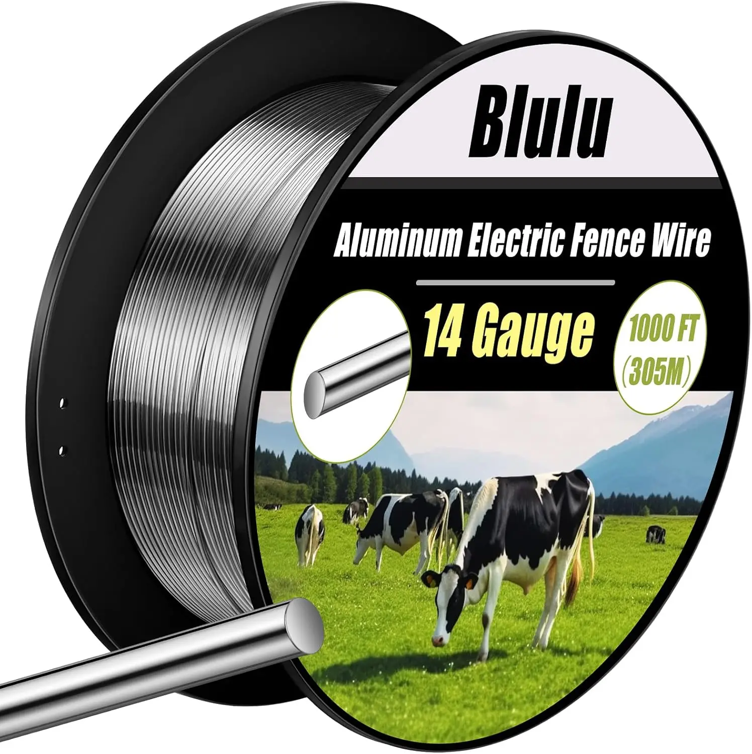 Garden Electric Fence Application, Aluminum and Magnesium Alloy Material, No Color Mentioned, High Conductivity and Durability