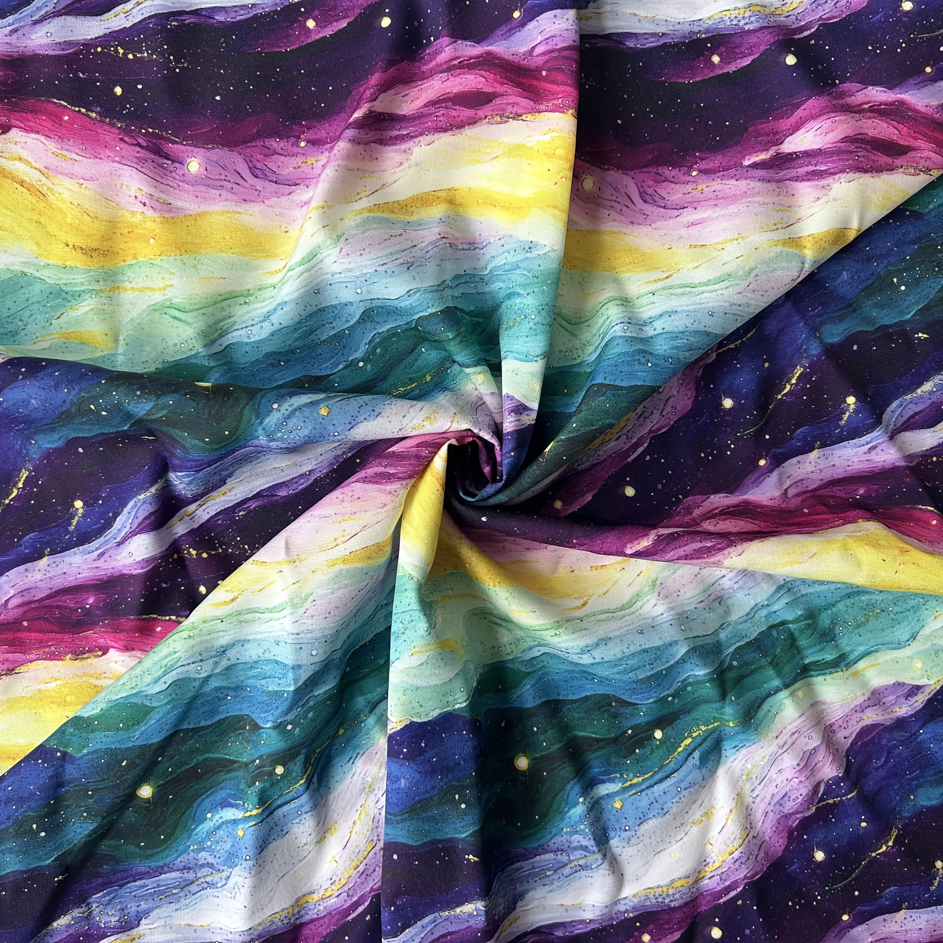 Afbeelding 5: 1pc, prachtige en oogverblindende bedrukte stof in sterrenhemelstijl, vol dromen! Handgemaakte stoffen materialen. 100% polyestervezel.