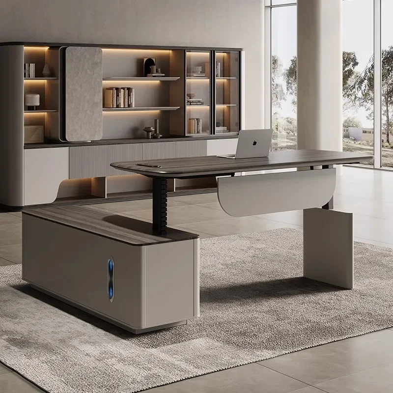 

Electric Standing Boss Desk Convertible 3-Stage Height Adjustable Table Frame Metal Frame Executive Office