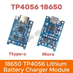 5/10 pcs TP4056 Type-C Micro USB module 18650 5V 1A lithium battery charging board interface charging protection two in one