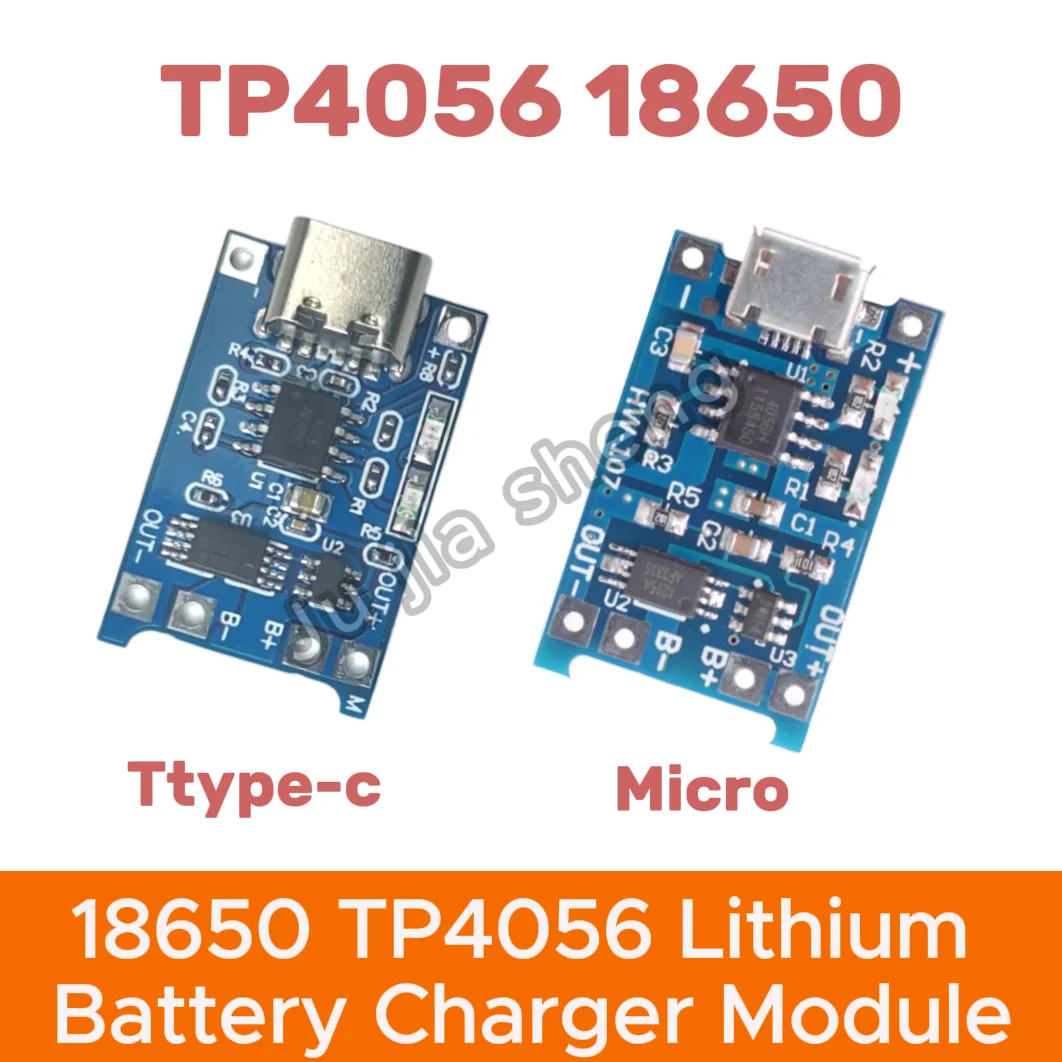 5/10 Pcs TP4056 Type-C Micro USB Module 18650 5V 1A Lithium Battery Charging Board Interface Charging Protection Two in One