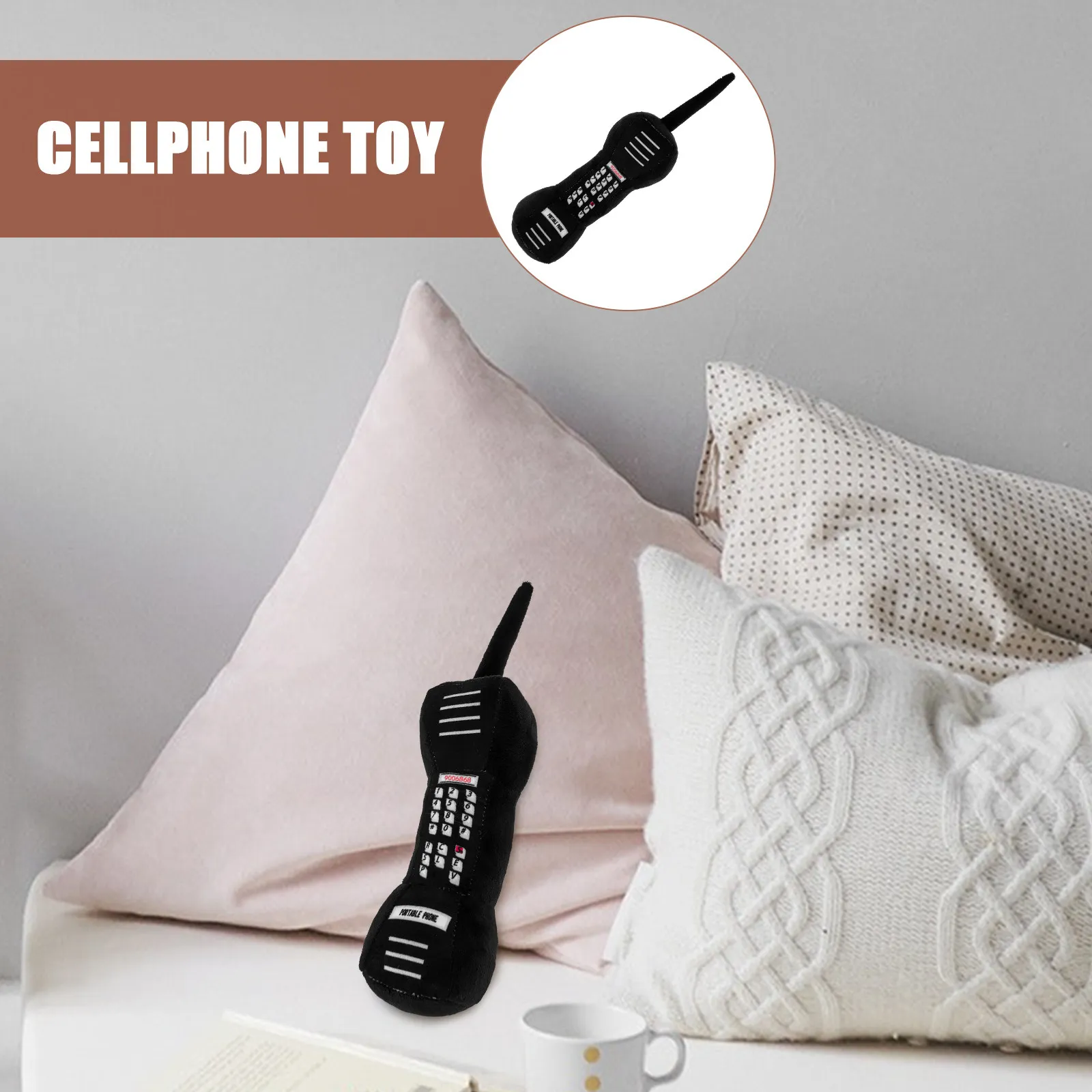 

Realistic Cellular Phone Shape Soft Stuffed Mobile Phone Cushion Home Bed Decor Lovely Kids Plaything Cartoon Simulation Big
