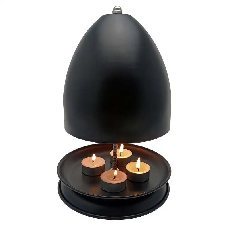 Heating Candle Stove Tea Light Oven Metal Radiator Double Walled Candle Heater Hand Warmer For Office and Home Living Room