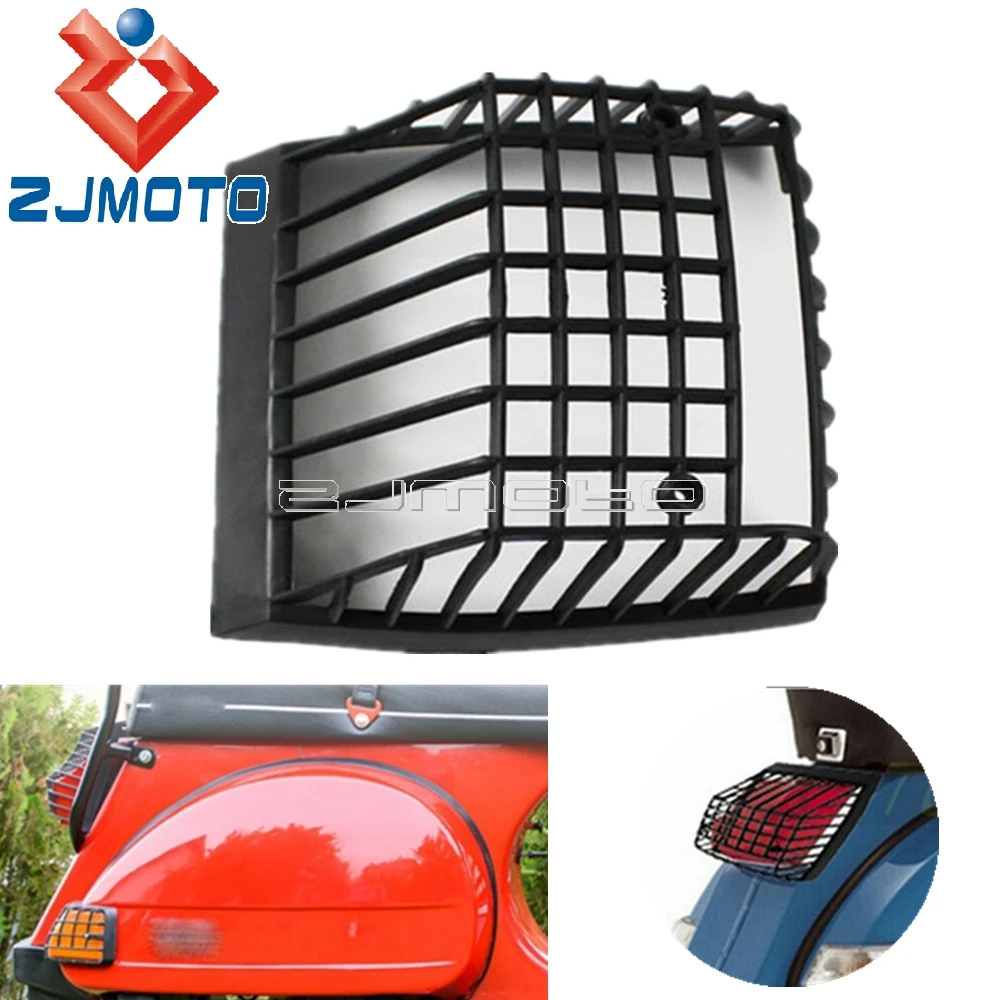 Motorcycle Scooter Rear Light Grille Protector Cover Tail Light Stone Guard For PX 125 150 T5 Classic 1984-up