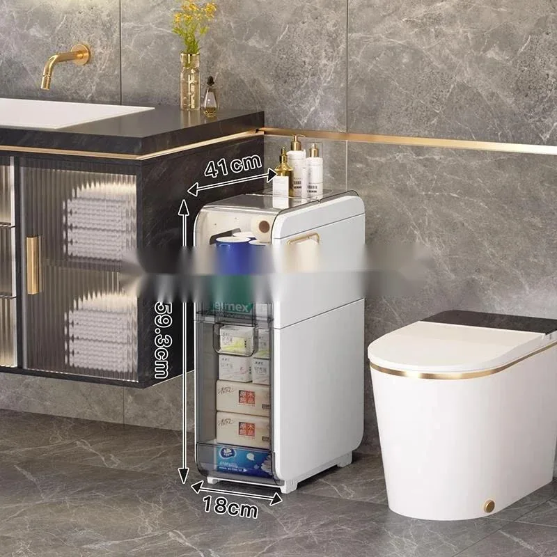 

Kitchen Storage Rack Gap Shelf Bathroom Interspace Storage Mobile Storage Shelf Cabinet Fridge Side Seam Finishing Rack