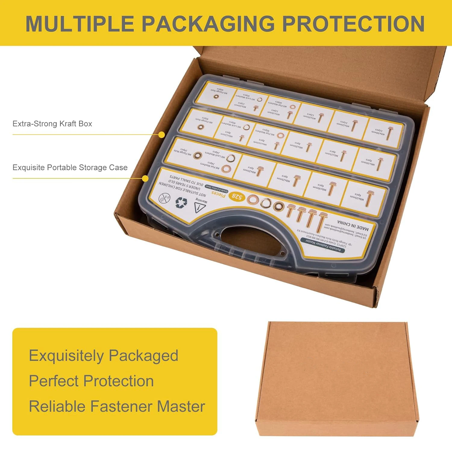 528 sets of metric flange bolts, M5, M6, M8, M10 (from 12mm to 35mm), various automotive hexagonal bolts and nut and washer kits