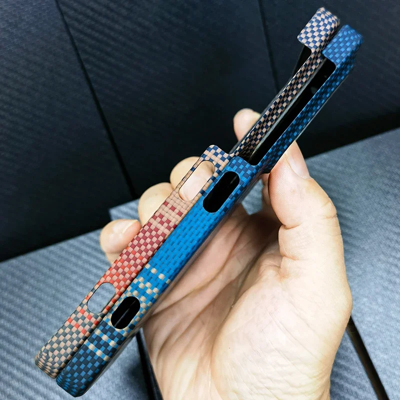 Custodia Magsafe in fibra aramidica ultra sottile di alta qualità in tessuto di carbonio per Sony Xperia 1VII Custodia protettiva per caricabatterie wireless magnetico