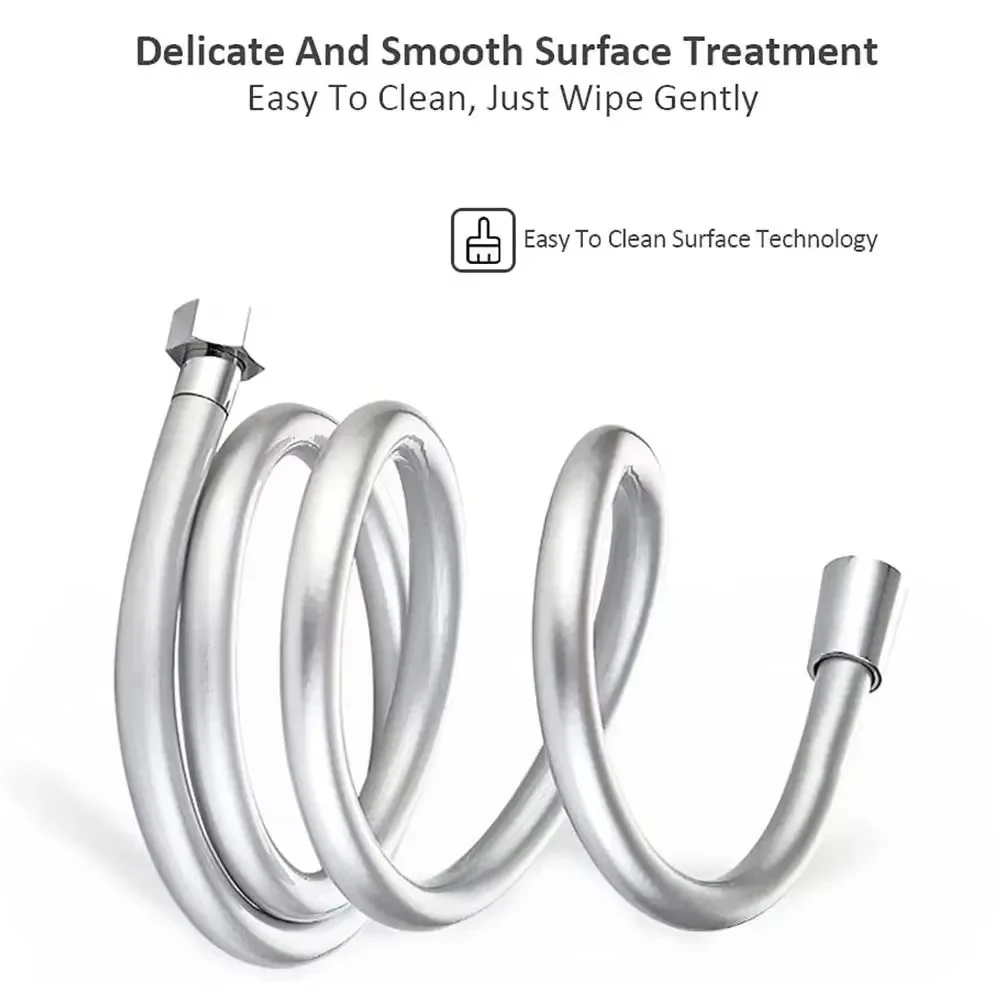 New PVC Handheld Shower Head Hose Universal Flexible Anti Winding Explosion-proof Water Tube Bathroom Faucet Hose Extension Pipe