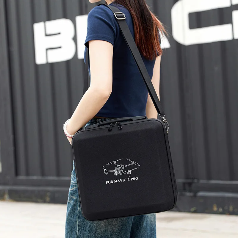 VOLODYMYR Carrying Case Hard EVA Storage Bag for Mavic 4 Pro Drone Remote Control Box Protective Waterproof Shoulder Handbag