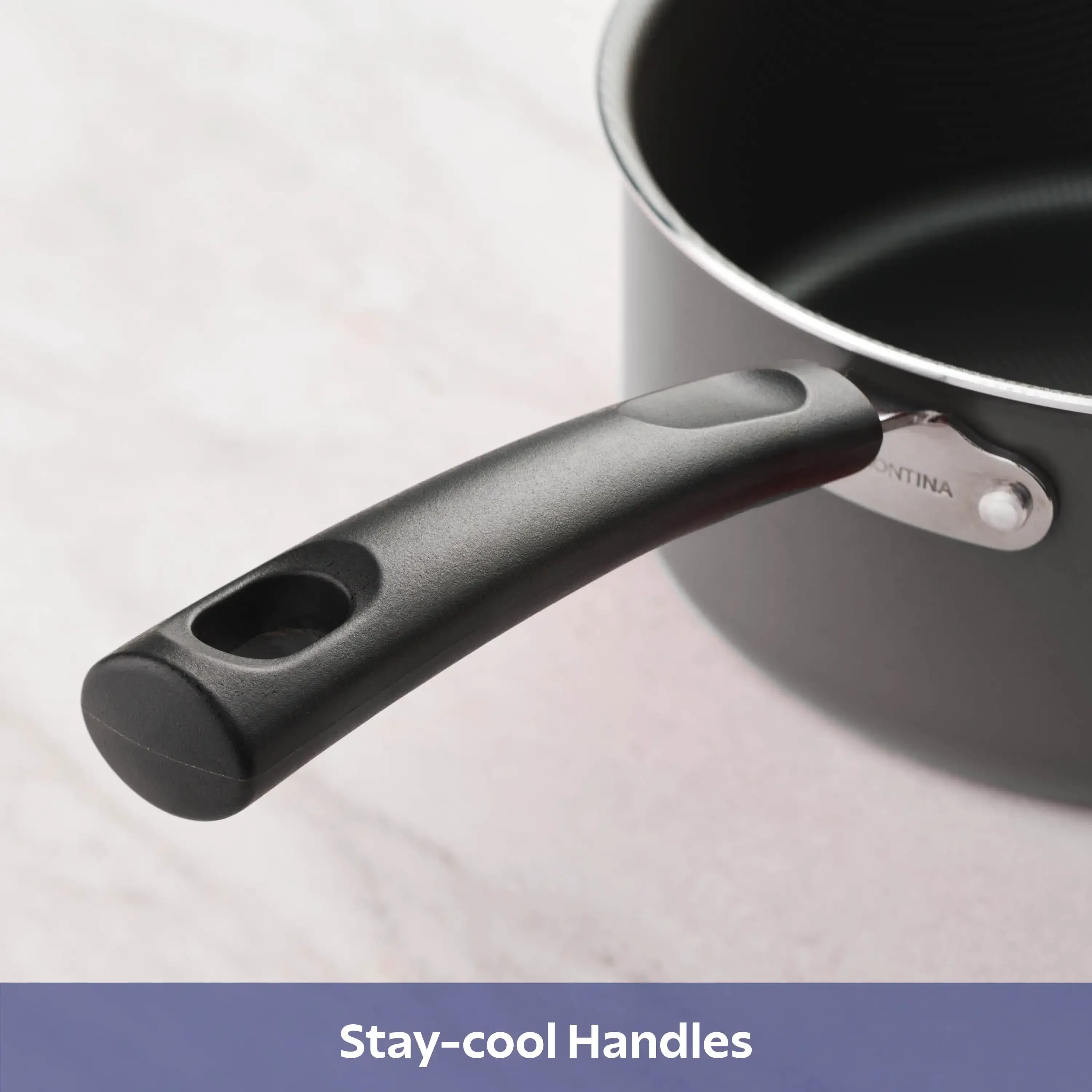 Set di pentole antiaderenti da 18 pezzi, grigio acciaio