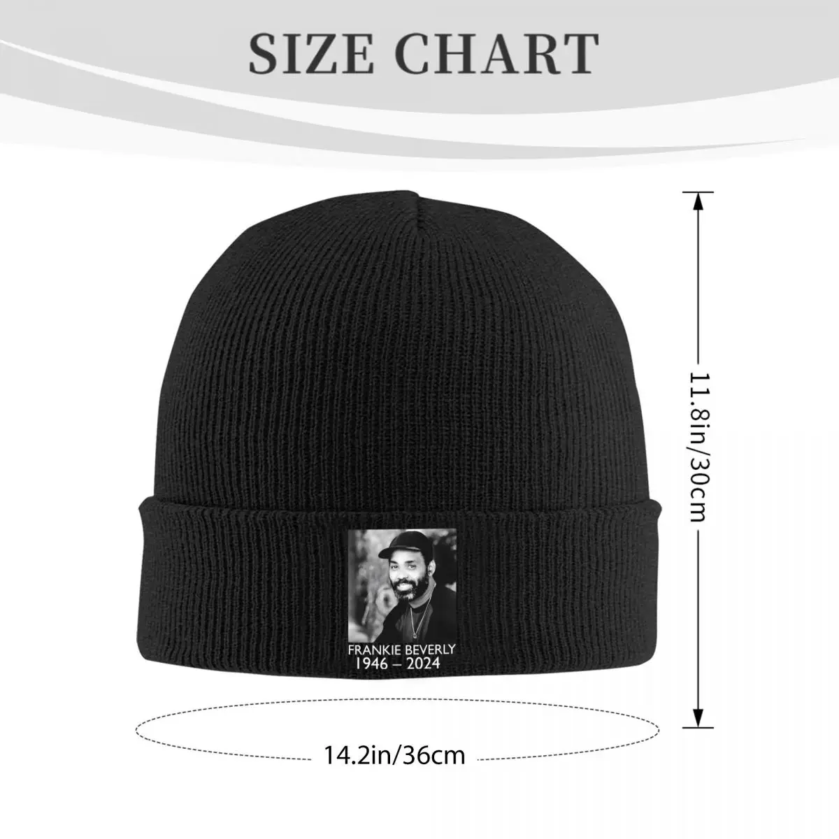 Remembering Frankie Beverly Knitted Hat Beanie Winter Hats Warm Hip-hop Caps for Men Women