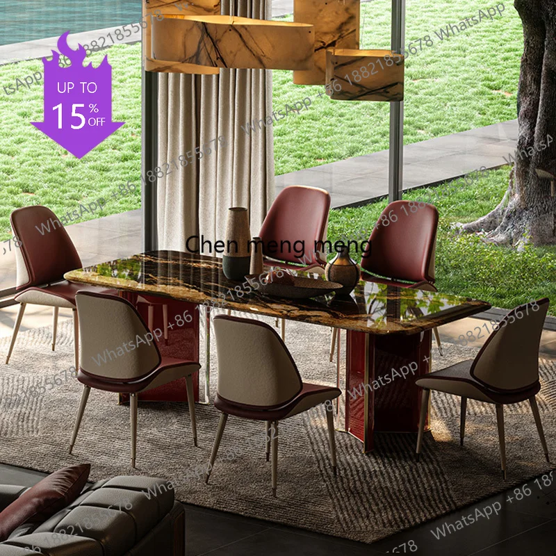 ss03A Luxury Chairs Dining Table Restaurant Modern Writing Dining Table Reception Space Saving Mesas De Jantar Living Room Furni