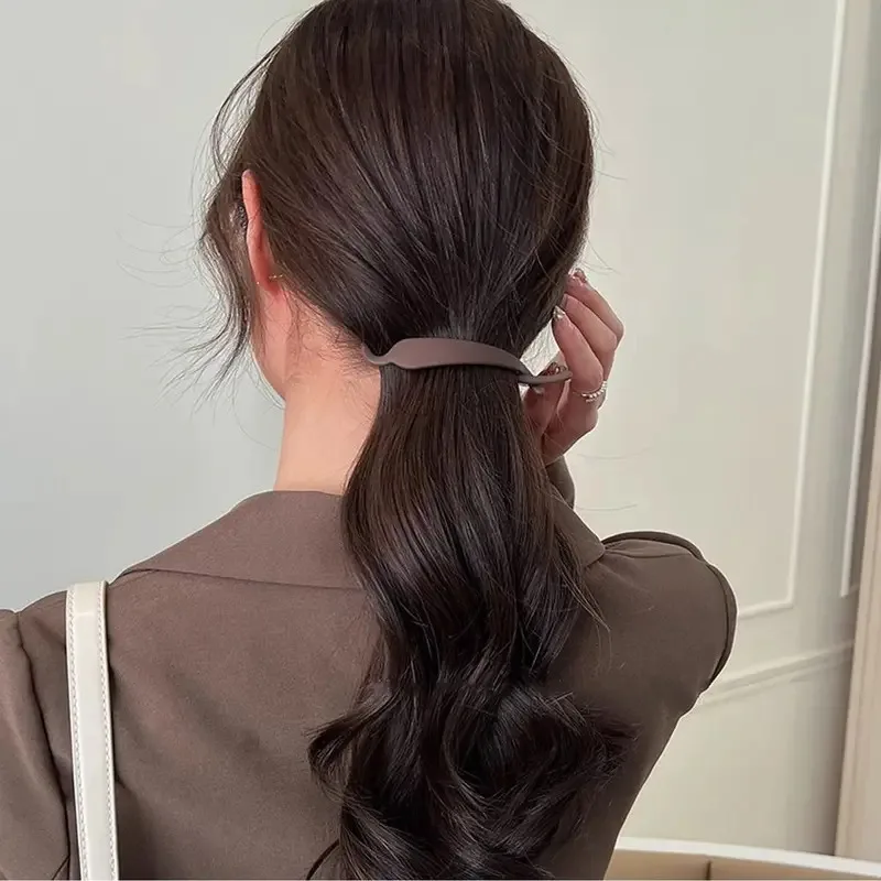 

Модные простые пластиковые матовые заколки-бананы для вечеринок для женщин и девочек, заколки для волос с крестом, когти, аксессуары для волос, головные уборы