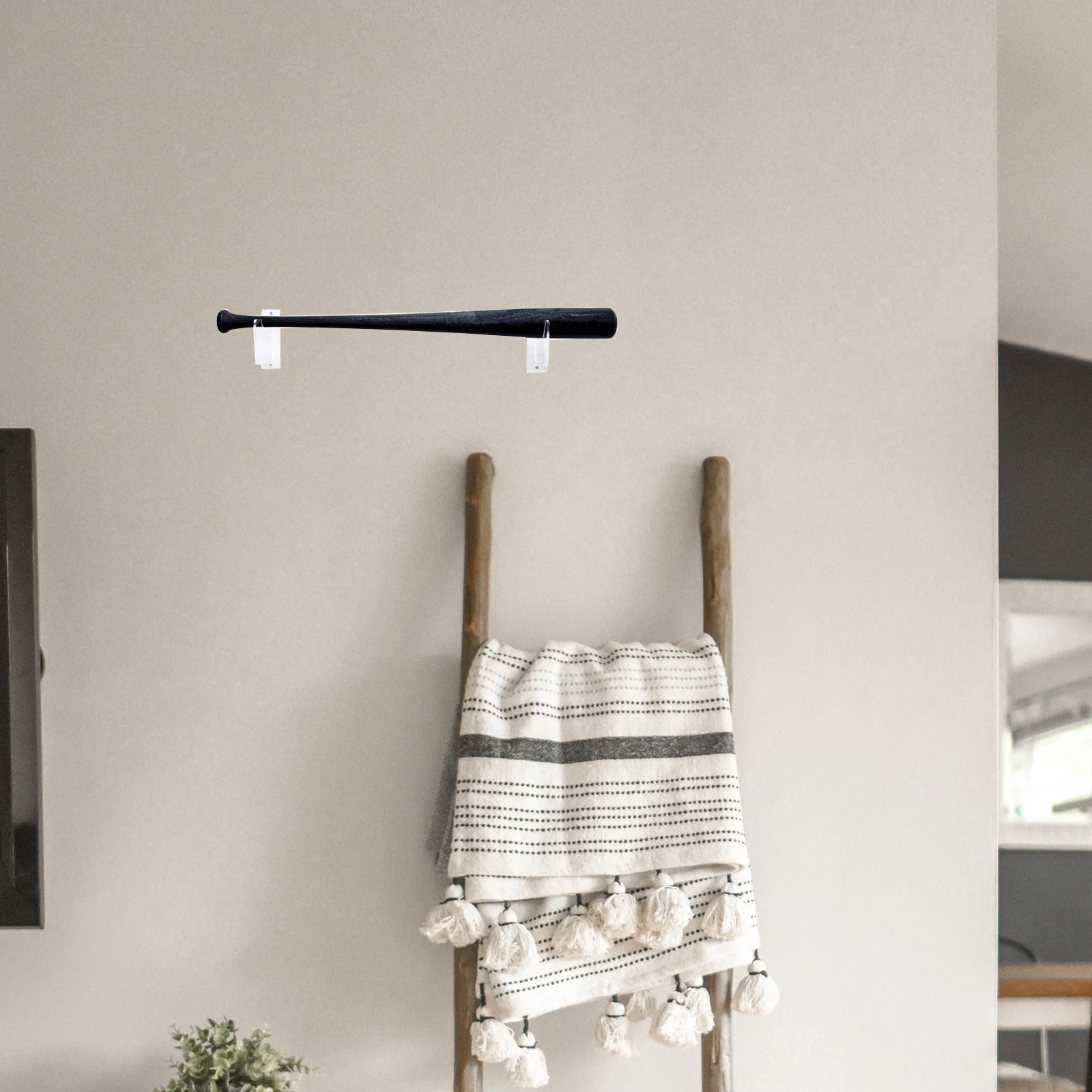 

1Set Baseball Bat Rack Durable Acrylic Material Perfect for Home Decoration Storage Baseball Bat Rack Acrylic Storage Holder