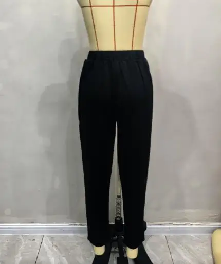 Damesbroek Elegante losse geplooide elastische tailleband Taps toelopende enkelbroek Dames effen kleur woon-werkverkeer potloodbroek