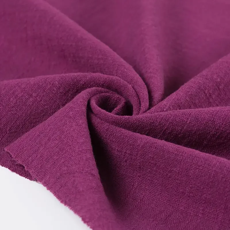 Breathable Linen Cotton Fabric, Plain Thin Clothing Material, Curtain Tablecloths, Handmade DIY Sewing Cloth, 200*135cm