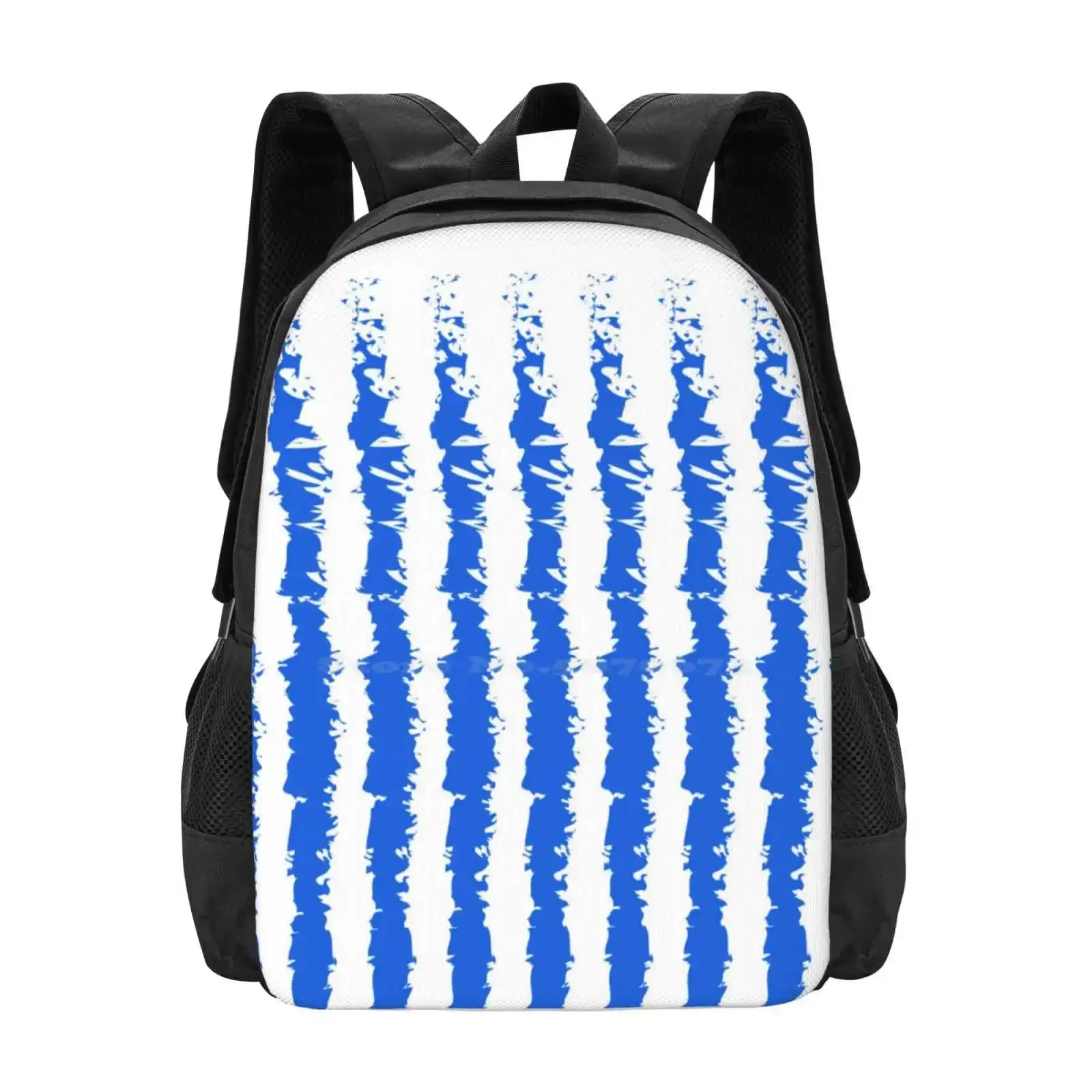 

Vertical Blue And White Striped Hot Sale Schoolbag Backpack Fashion Bags Vertical Striped Vertical Stripes Vertical Blue And