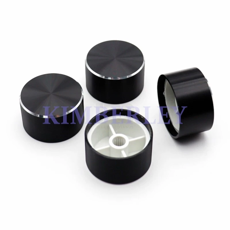 2 قطعة 30 × 17 سبائك الألومنيوم مقبض غطاء الجهد رمز التبديل غطاء المعدات الكهربائية/مضخم الطاقة حجم المقبض غطاء #1