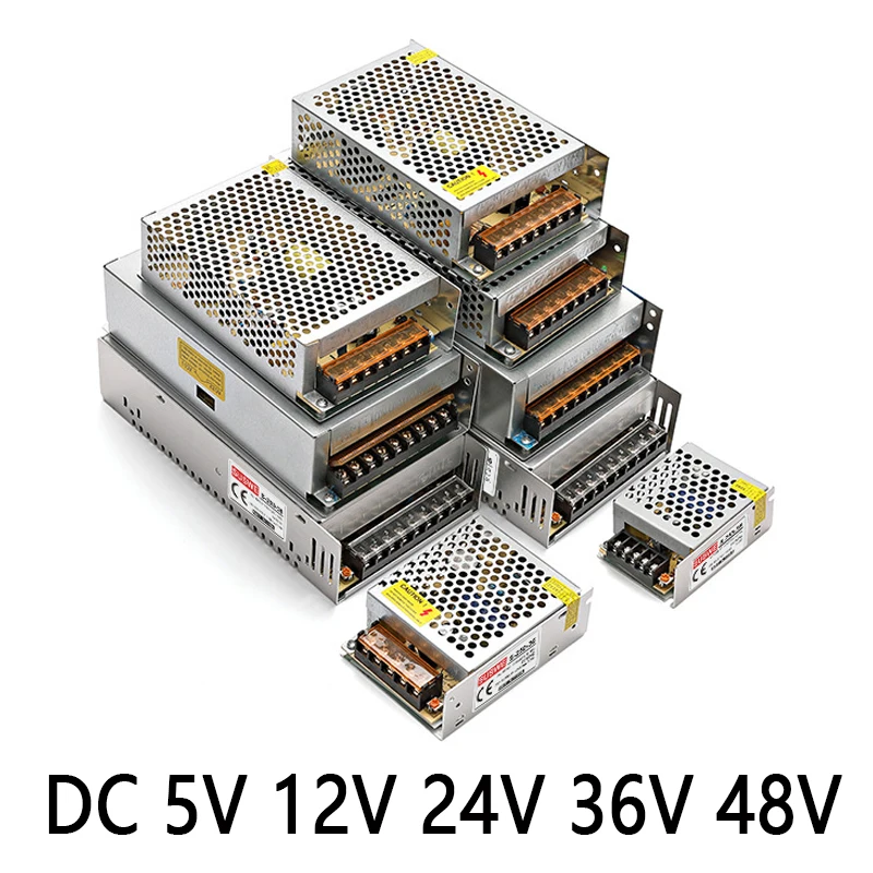 Switching Power Supply DC 5V 12V 24V 36V 48V Transformer 2A 3A 4A 5A 8A 10A 15A 20A 25A 30A 40A 50A 60A 83A  Power LED Driver