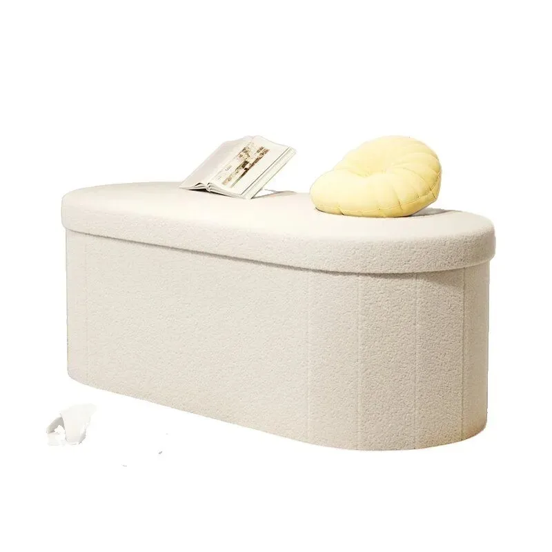 Outdoor Storage Ottoman Bench Seat Adult Sofa Home Entryway Rectangular Shoe Storage Chest Waterproof Durable Furniture Kadax