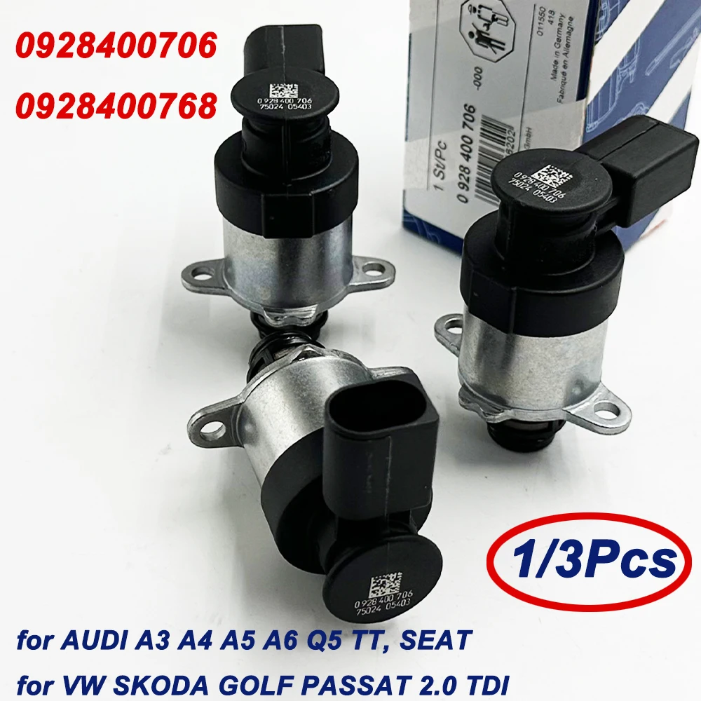 High Quality 0928400706 0928400768 Fuel Pressure Regulator SCV Valve 1462C00987 For Audi A3 Q5 A6 VW Skoda Golf Passat 2.0 TDI