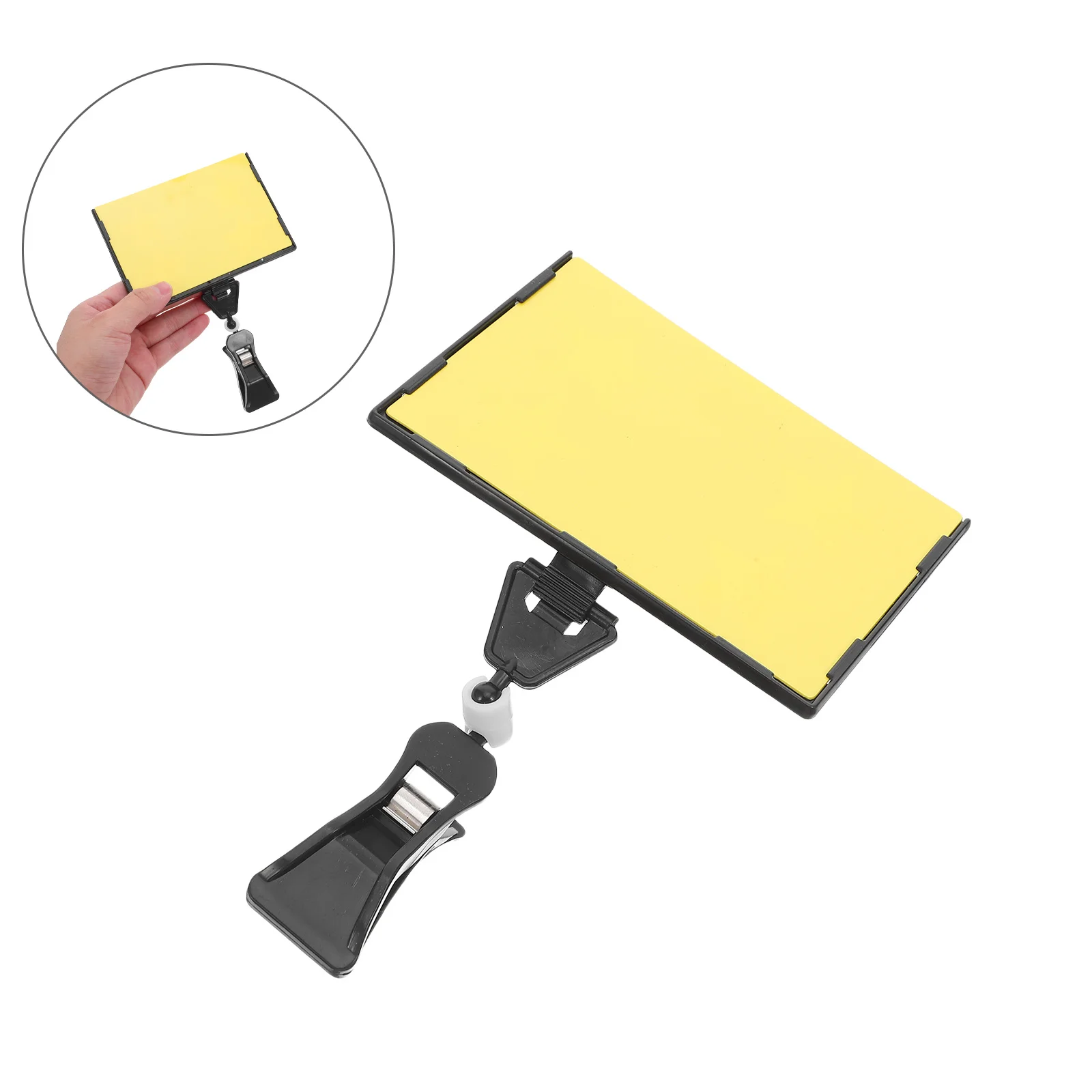 

5pcs Reusable Erasable Price Label Plate Plastic Clip On Sign Holder For Supermarket Shelf Display Retail Store Writable Marking