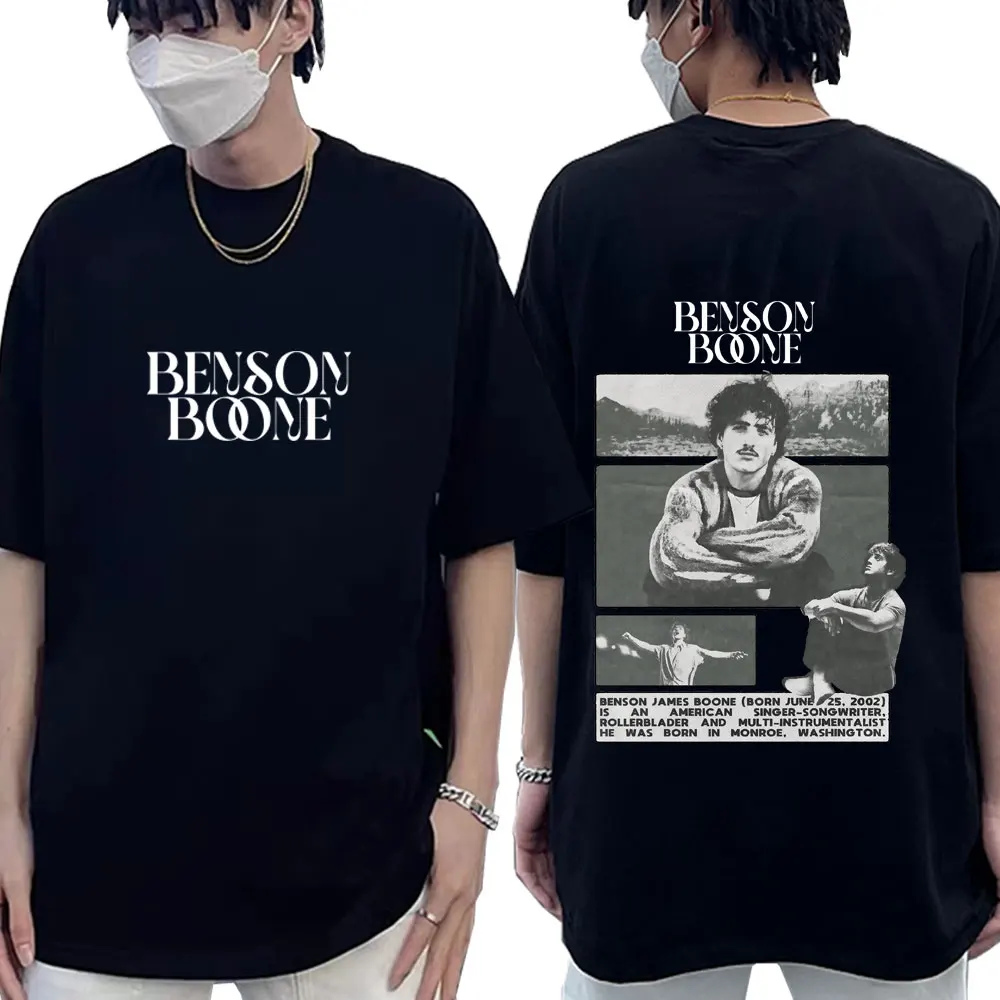 

Benson Boone American Heart Tour 2025 футболки для мужчин и женщин одежда модные футболки с короткими рукавами хлопковая уличная одежда летняя одежда