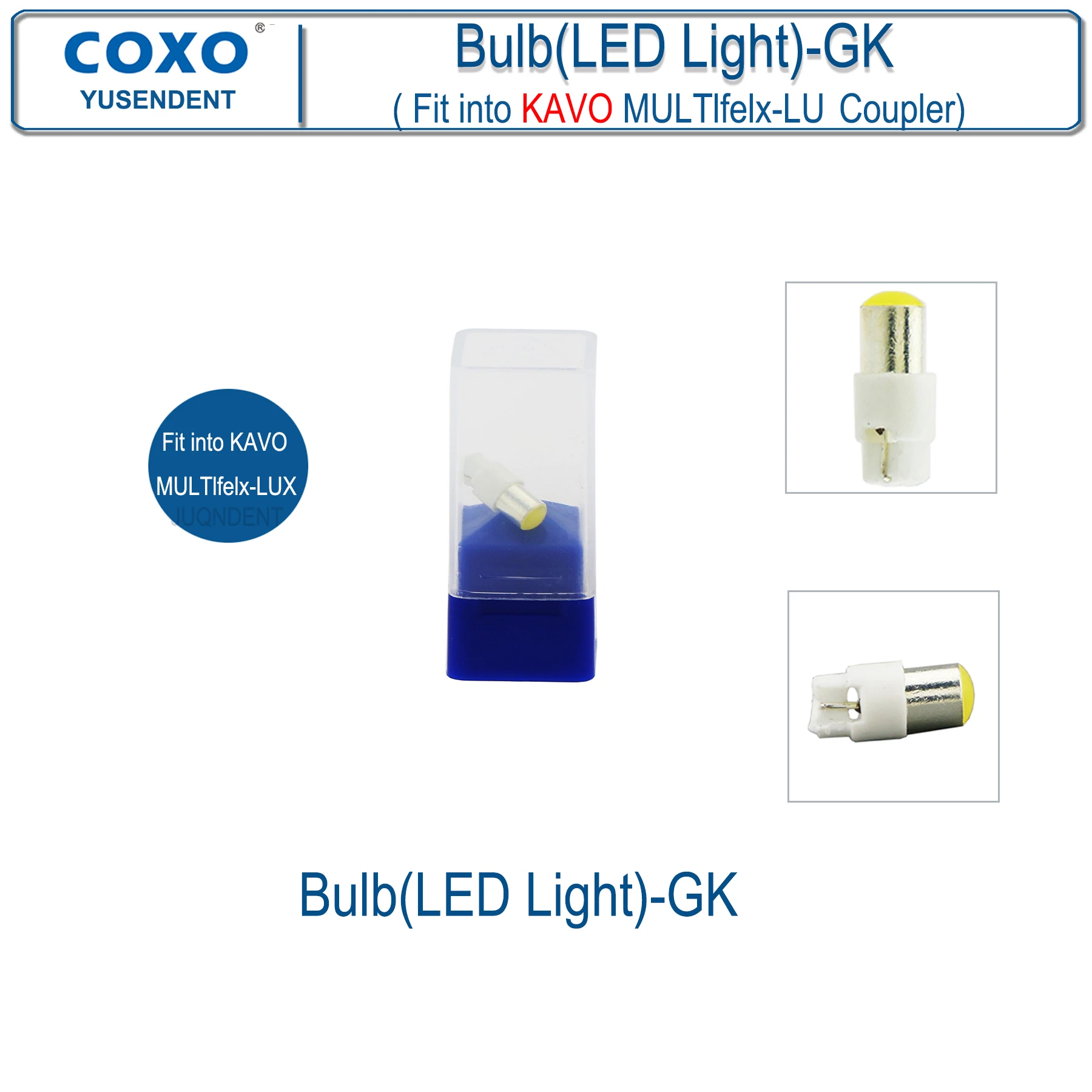 COXO YUSENDENT High Speed Dental Handpiece With LED Light Fiber Optic Dental Turbine 6 holes fit KAVO NSK Sirona WH CX207-G image 3