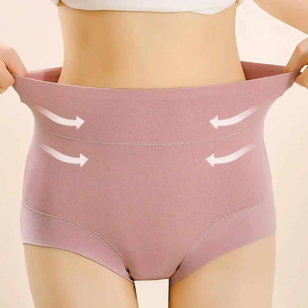 High Waisted Underwear for Women Full Coverage Tummy Control Shapewear Panties Plus Size Soft Breathable Stretch Brief