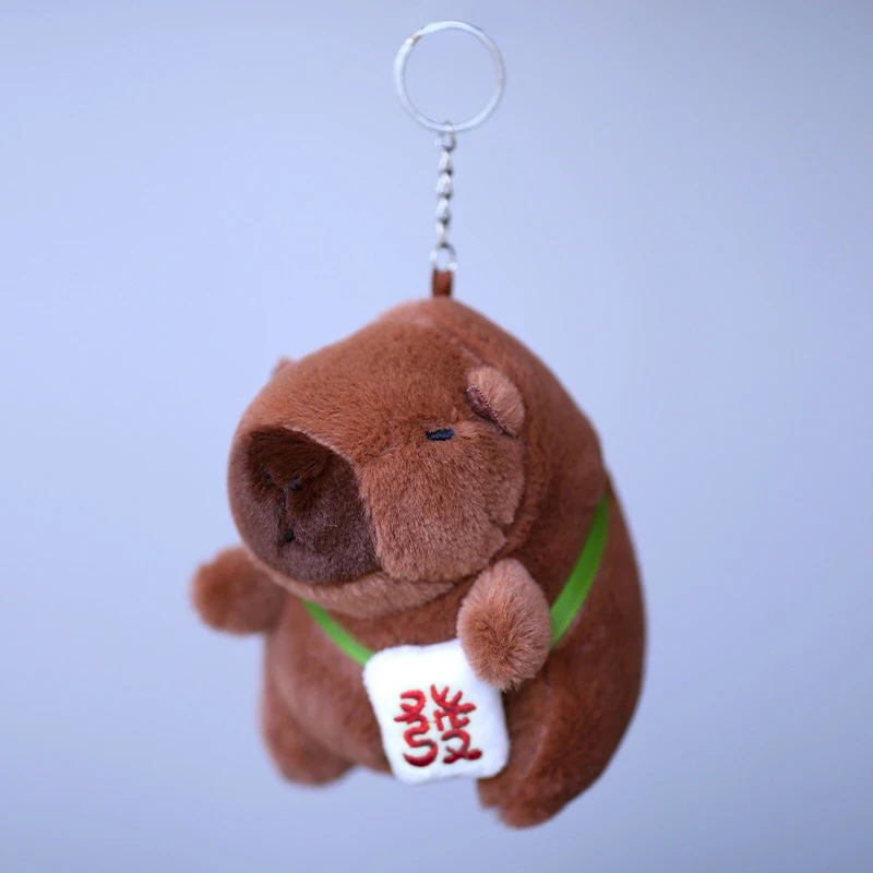 Capybara 봉제 장난감, 귀여운 Capibara 가방 펜던트 키체인, 어린이 배낭 행잉 장식품, 파티 여성 선물, 푹신한 인형, 신제품