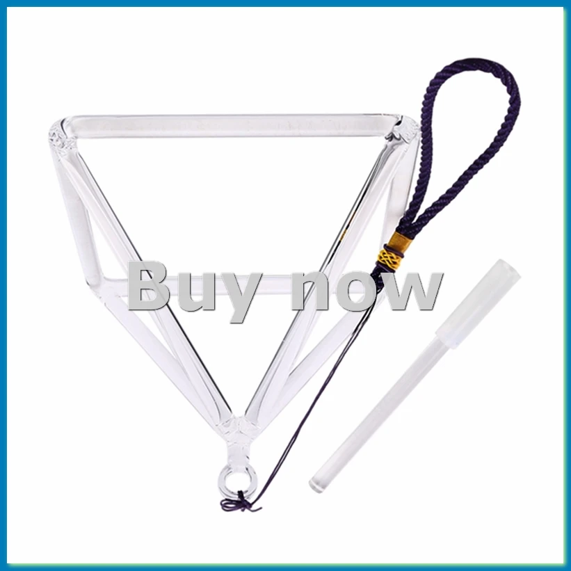 

6-дюймовая кварцевая поющая чаша, звуковая терапия, пирамида, йога, медитация, прозрачная тибетская чаша, ударные инструменты-ABHG