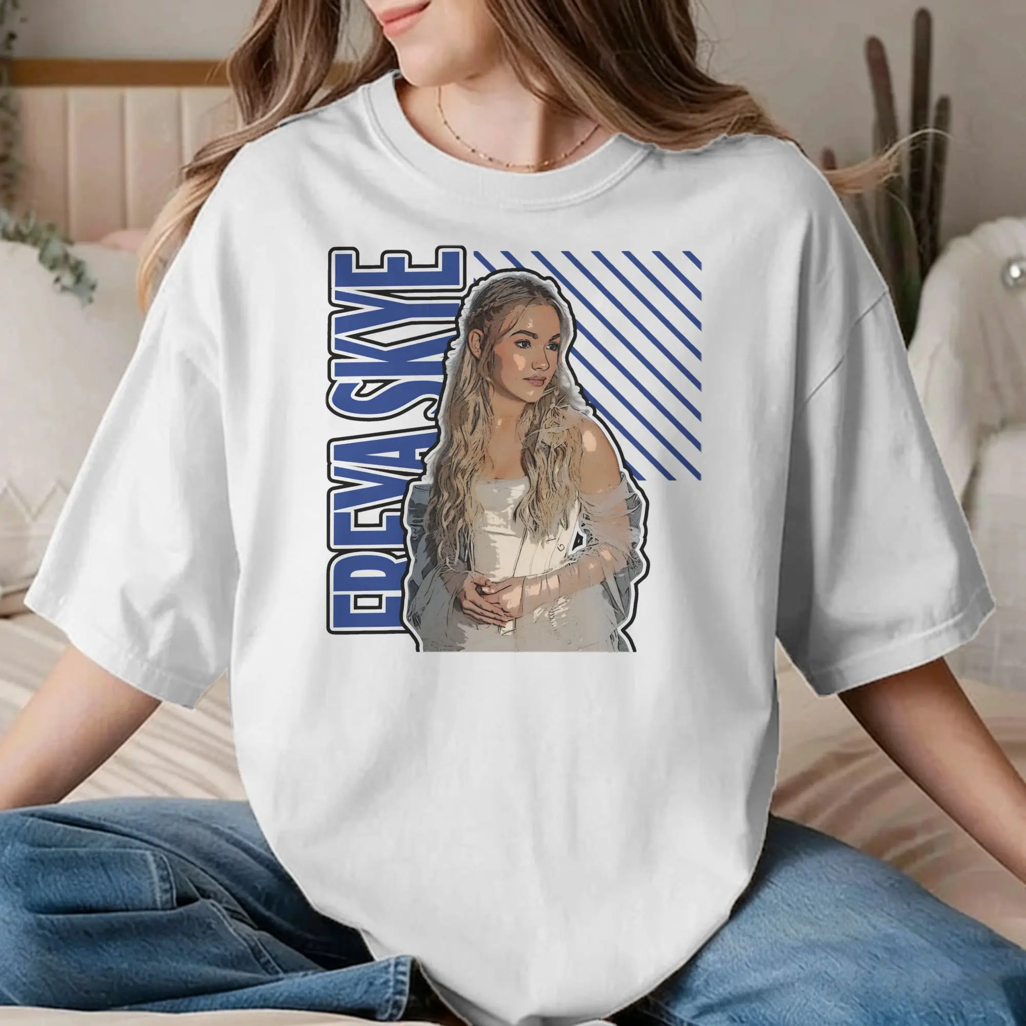 Men Women's Retro Style  Freya Skye  T Shirt  Pure Cotton Clothing Vintage Short Sleeve Crew Neck Tee Shirt Plus Size T-Shirt