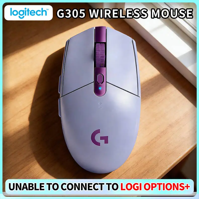 

Gaming Mouse Logitech G305 Wireless, 12000 DPI HERO Sensor, 6 Programmable Buttons, 250hr Battery, 99g Lightweight, PC Mac