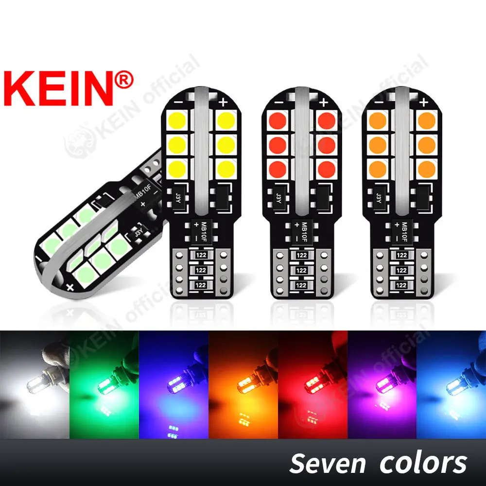 

KEIN 6x CANBUS T10 WY5W W5W Led Bulb 194 Car Light Interior Parking License Plate 24SMD Reading Side Marker Dome Signal Lamp 12V