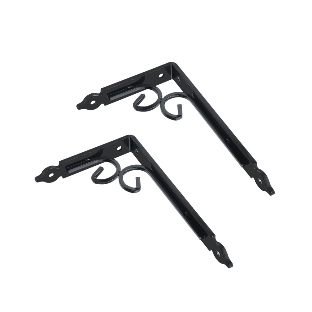 

2Pcs Iron Heavy Duty Storage Shelf Bracket Load Bearing Wall Mounted Support Brackets Shelf Bracket Heavy Duty Brackets