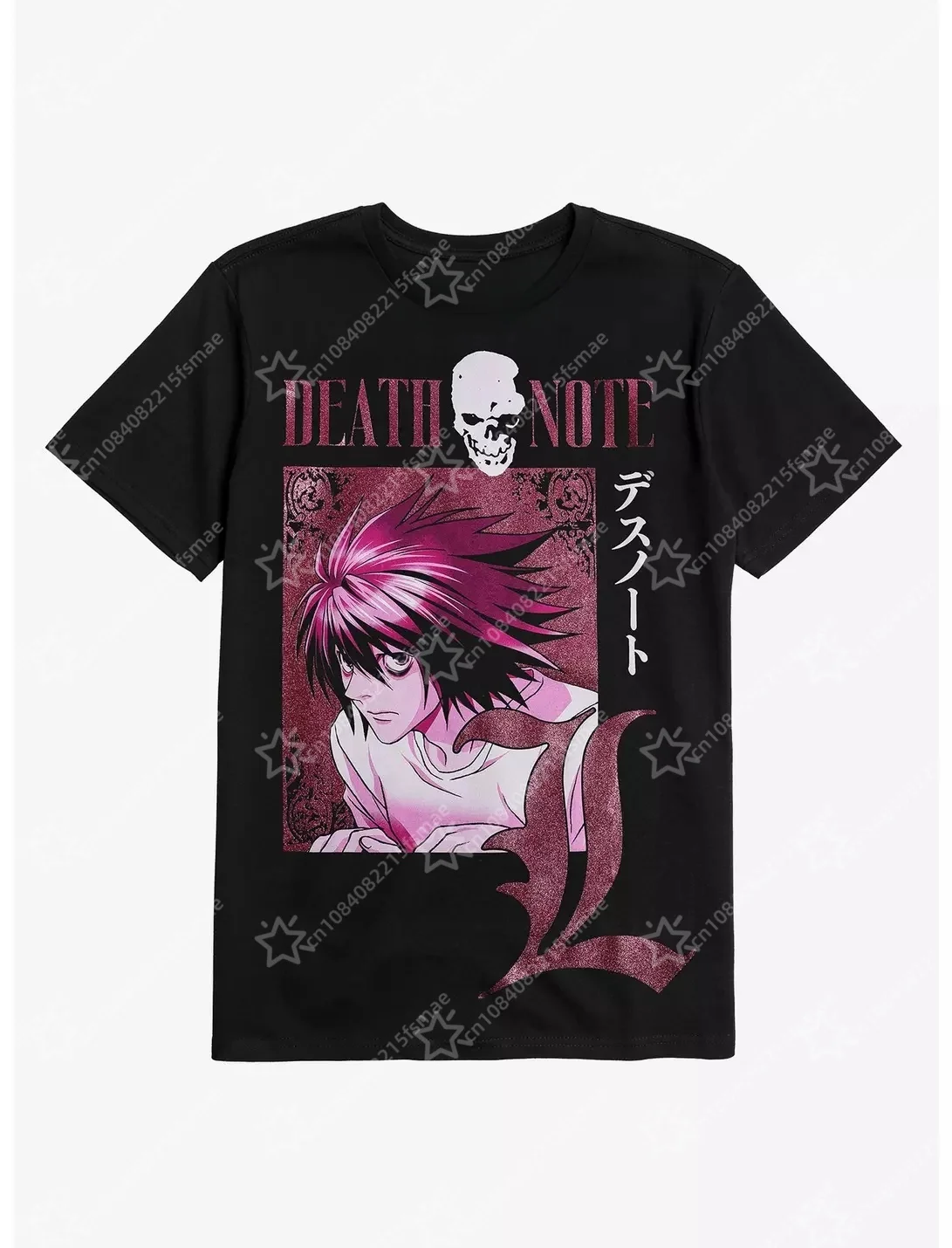 Death Note Anime T-Shirt Light Yagami Ryuk L Lawliet Herren Damen Grafik-T-Shirt Streetwear Vintage Harajuku Manga Kurzarm-Oberteil