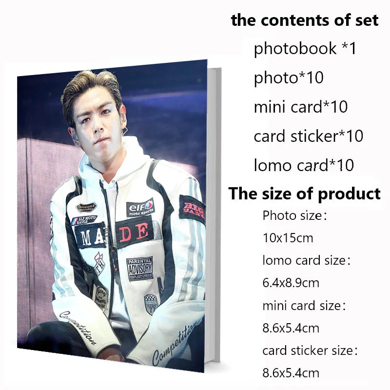 

Series1 TOP Seung-hyun Choi Photobook Set With Photo Lomo Card Mini Card Sticker Calendar Picturebook Photo Album Artbook